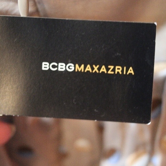 BCBGMAXAZRIA Gray Seashell Print Cotton Woven Babydoll Mini Dress 12 NWT - Picture 12 of 12